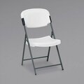 Iceberg 64003 Rough N Ready Series Platinum HPDE Folding Chair with Black Frame 328ICE64003